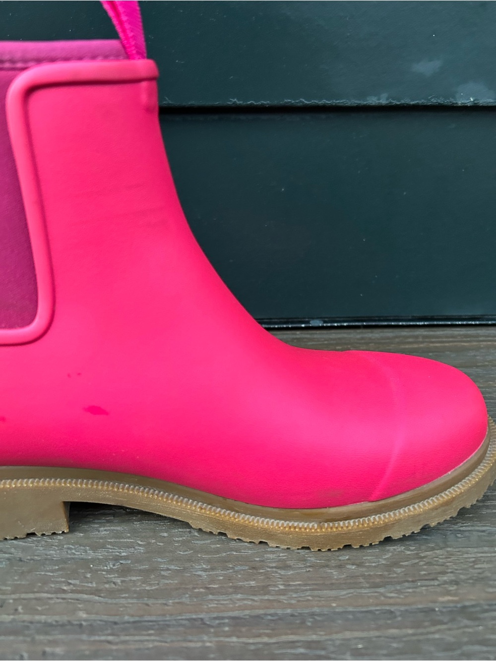 Merry People Bobbi Ankle Rain Boots Hot Pink Gum Sole EU 40 US Women’s 9 - Picture 6 of 16